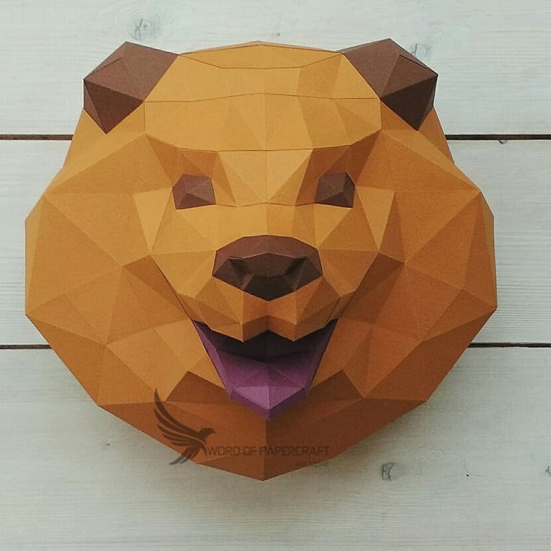 Dog Chow Chow Papercraft Dog Low Poly PDF Template Low - Etsy