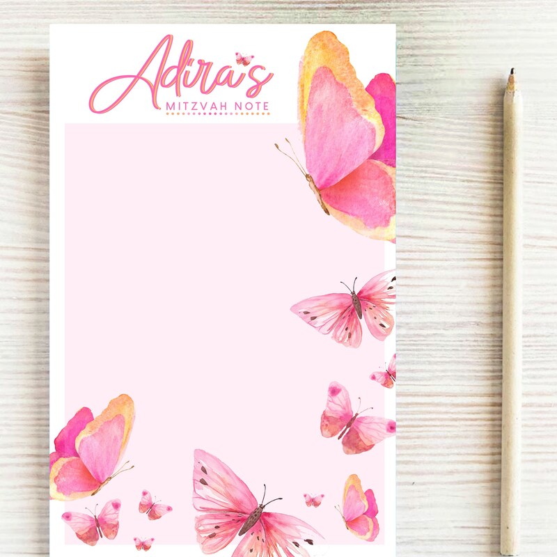 Mitzvah Note Pads Etsy