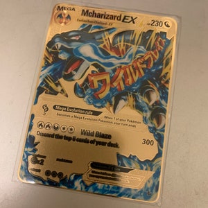 Pokémon - 2014 XY Flashfire Mega Charizard EX 108/106 carte en métal personnalisée