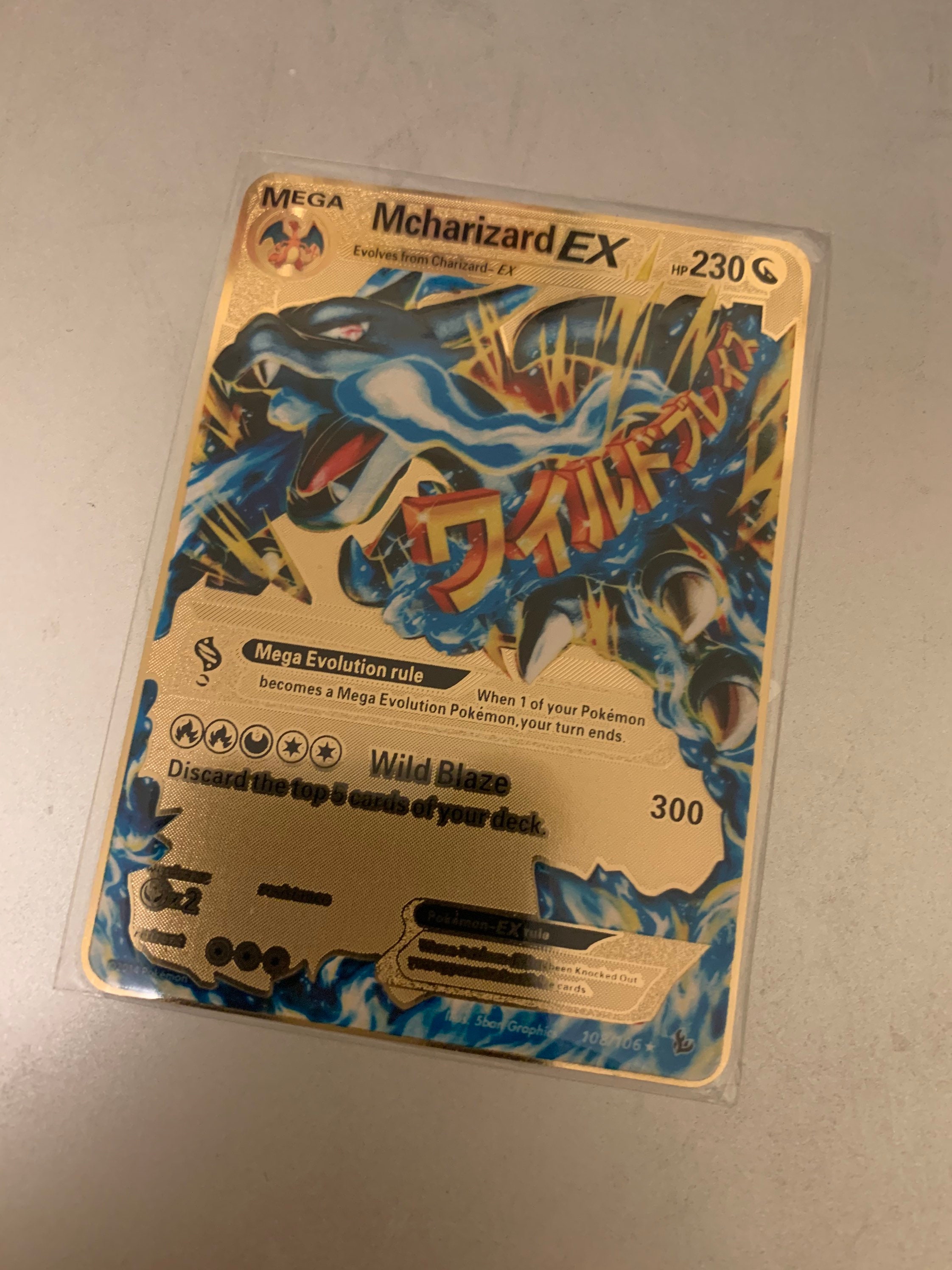 Pokémon - 2014 XY Flashfire Mega Charizard EX 108/106 Custom