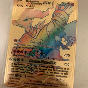 Reshiram & Charizard-GX (Rainbow Rare) - 217/214