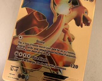 Fake Charizard Card Etsy