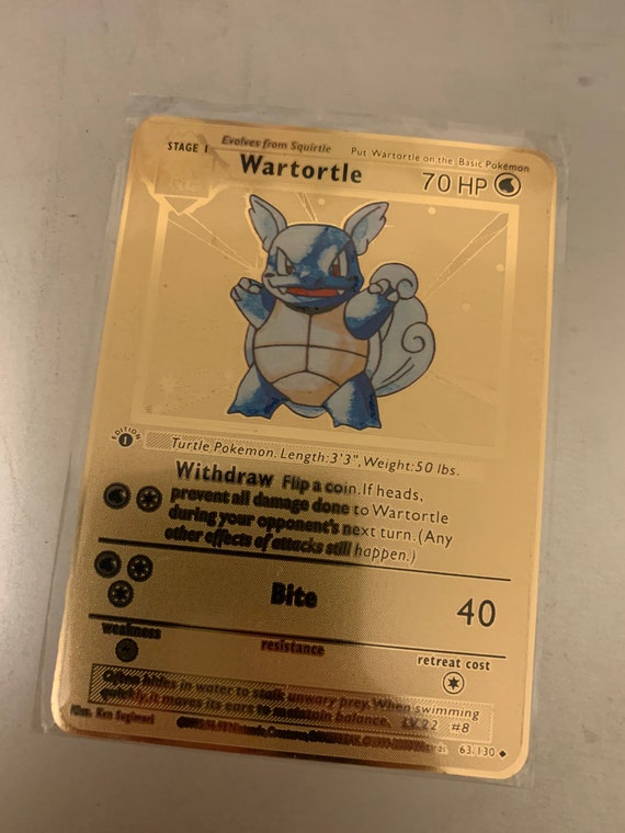 Pokmon - Blastoise 2/102 / Wartortle 63/130/squirtle 93/130 1st Edition  Base/base Set 2 Set Custom Metal Card - Etsy