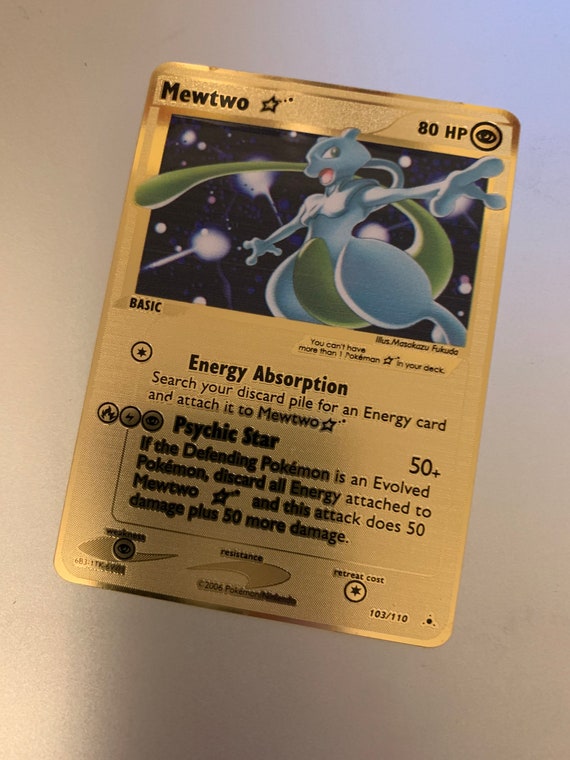Pokémon - Lugia Gold Star Neo Genesis 9/111, Mewtwo Gold Star EX