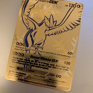 Pokemon Articuno de Galar V Portuguese Silver Foil Fan Art Card