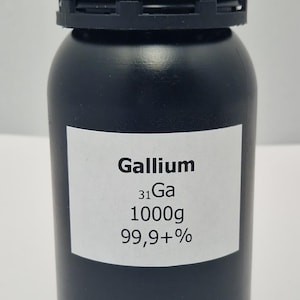 Gallium métallique 99,9+% 1000 g, élément numéro 31, Gallium à faire fondre