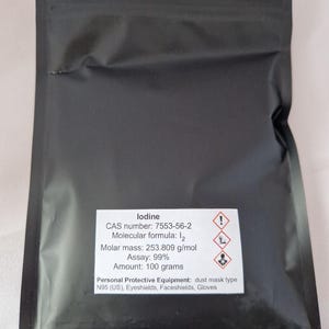 Iodine, Sublimated Crystalline Iodine 99,5% - CAS 7553-56-2