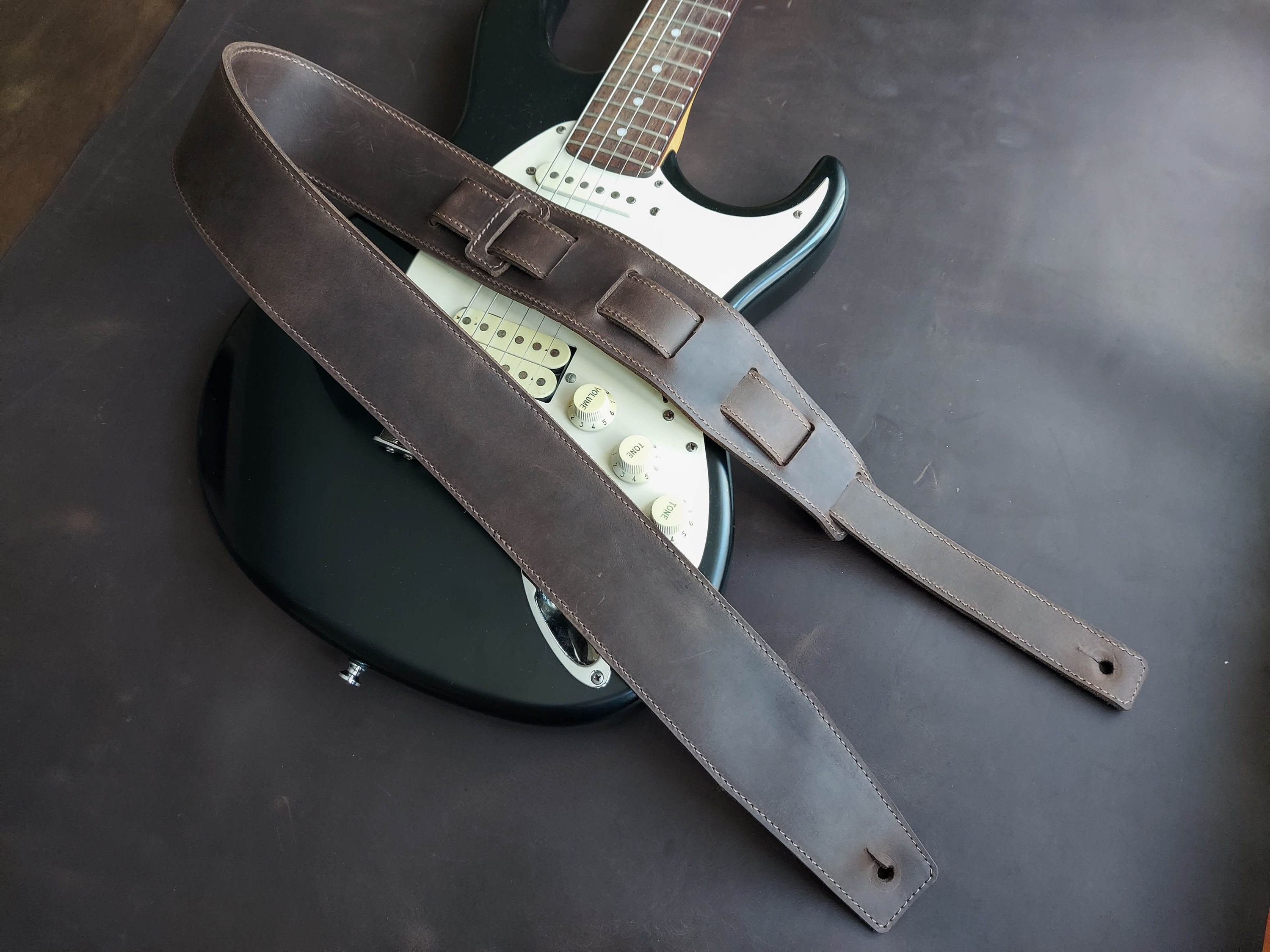 Personalized Guitar Strap Сustom Leather Guitar Strap Fathers Etsy UK