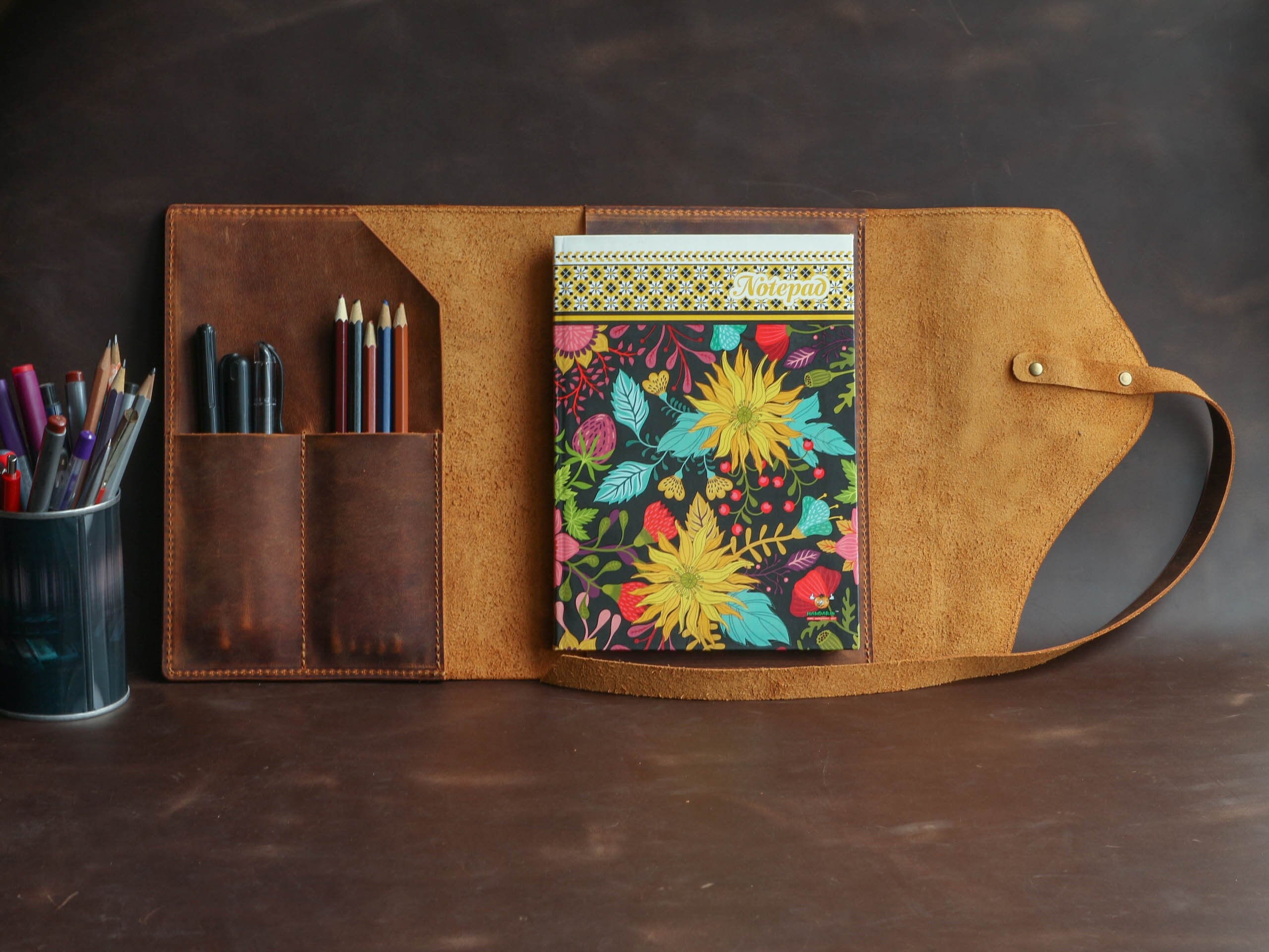 Personalized Artists Gifts Leather A5 Sketchbook Cover Pencil Etsy Canada