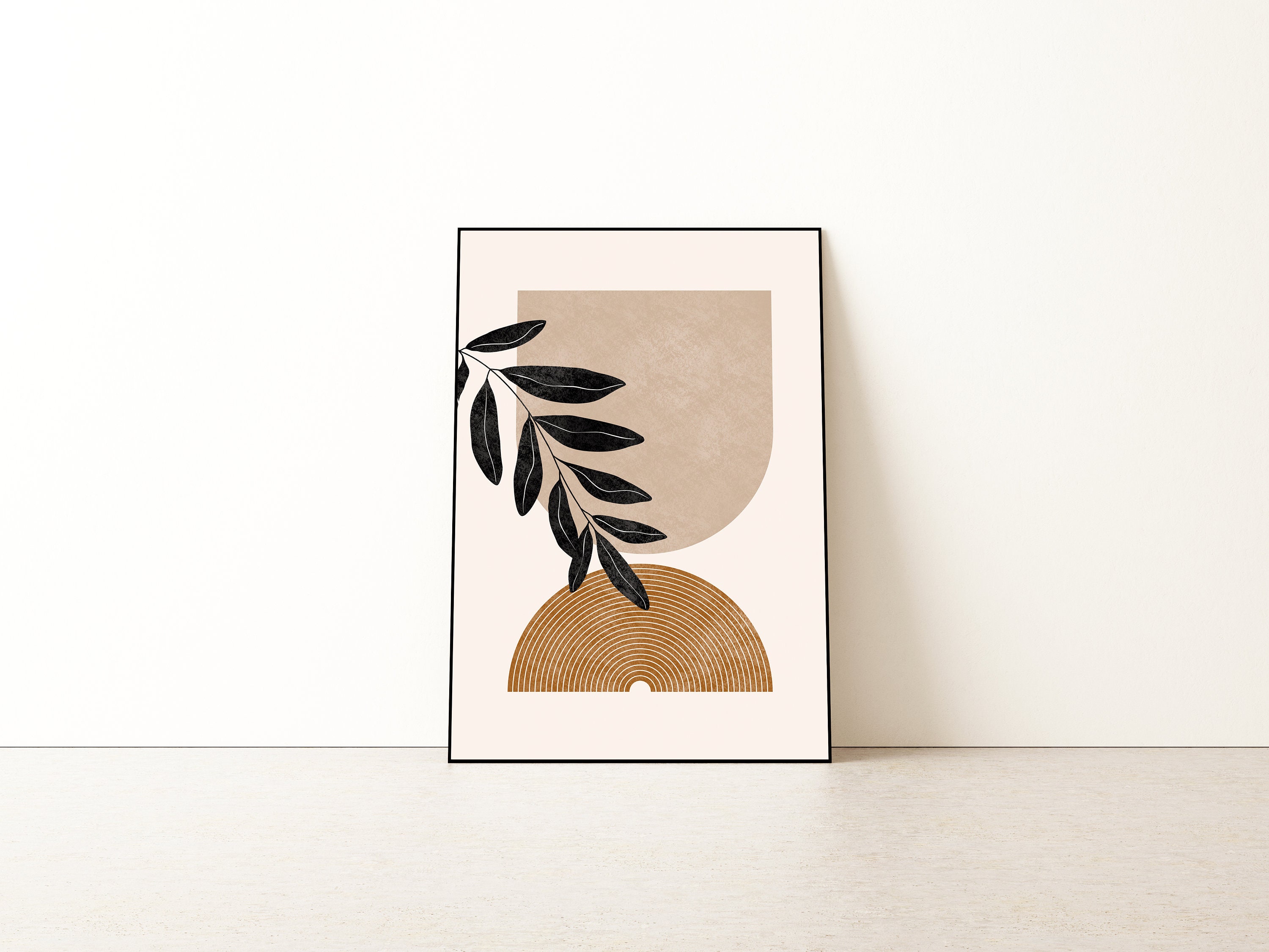 Mid Century Modern Art Set of 2 Prints Gallery Wall Set Etsy