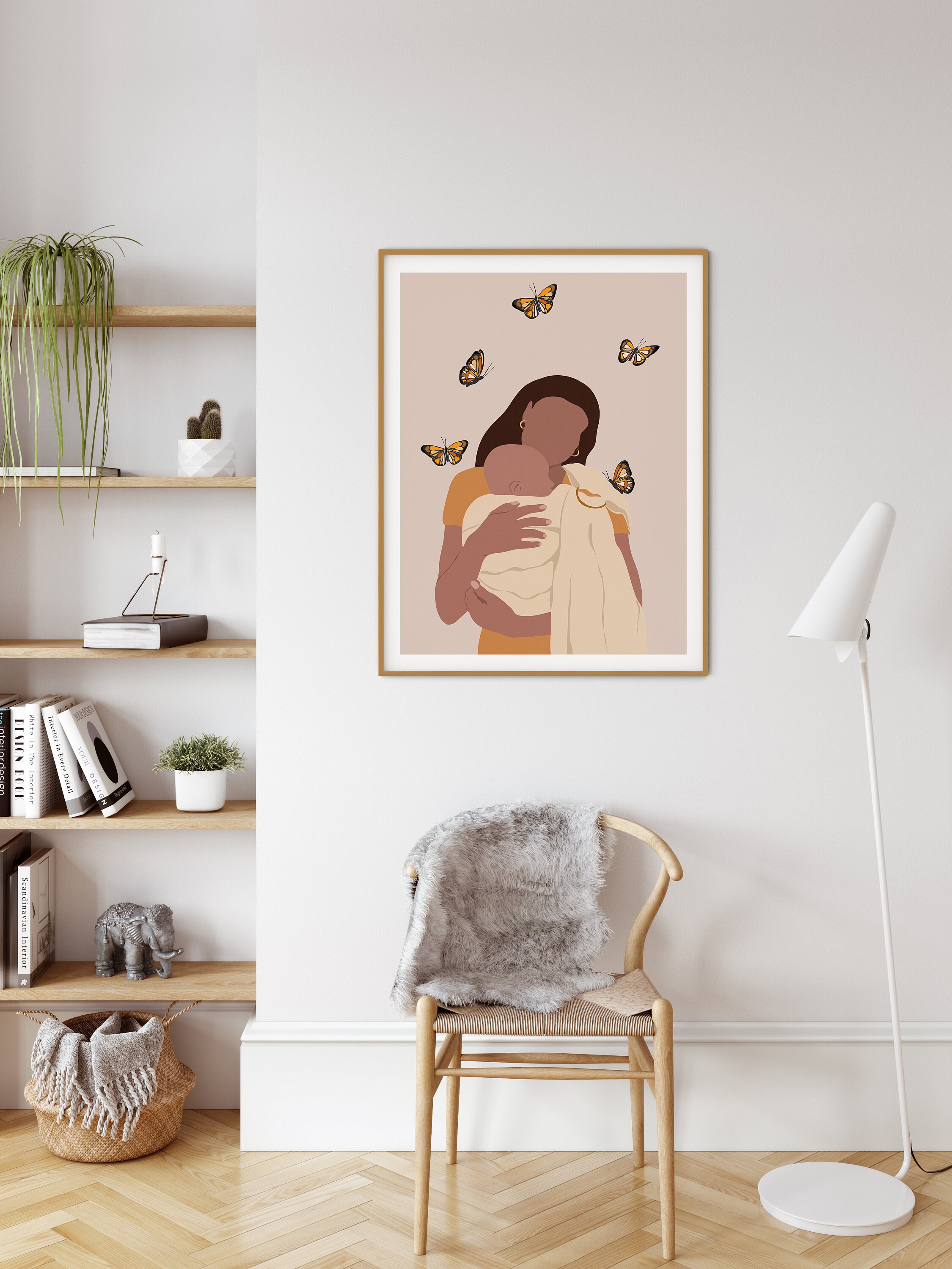 Nursery Wall Art Mother And Child Art Woman Art Mother And Etsy