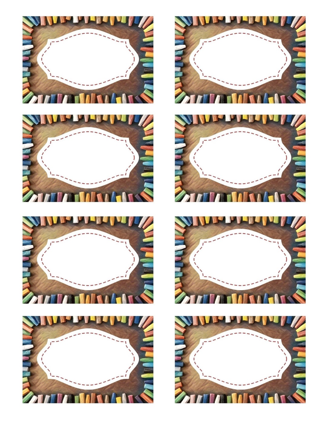 Crayon Labels Digital Download for Organizing Printable Etsy