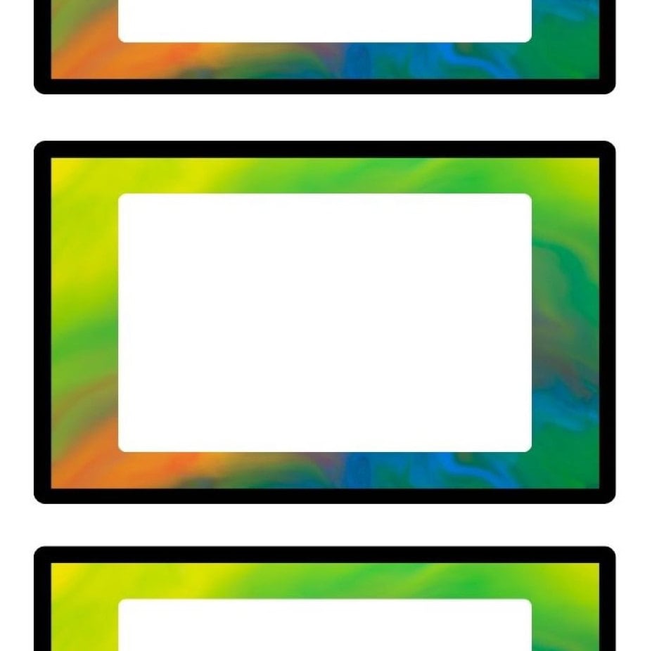 Colorful Container Labels. Printable Blank Organization Labels for ...