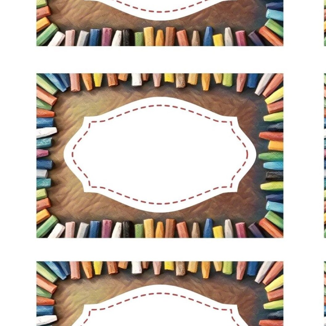 Crayon Labels Digital Download for Organizing Printable Etsy