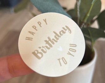 5 cm Aufkleber | Sticker „Happy Birthday to you“