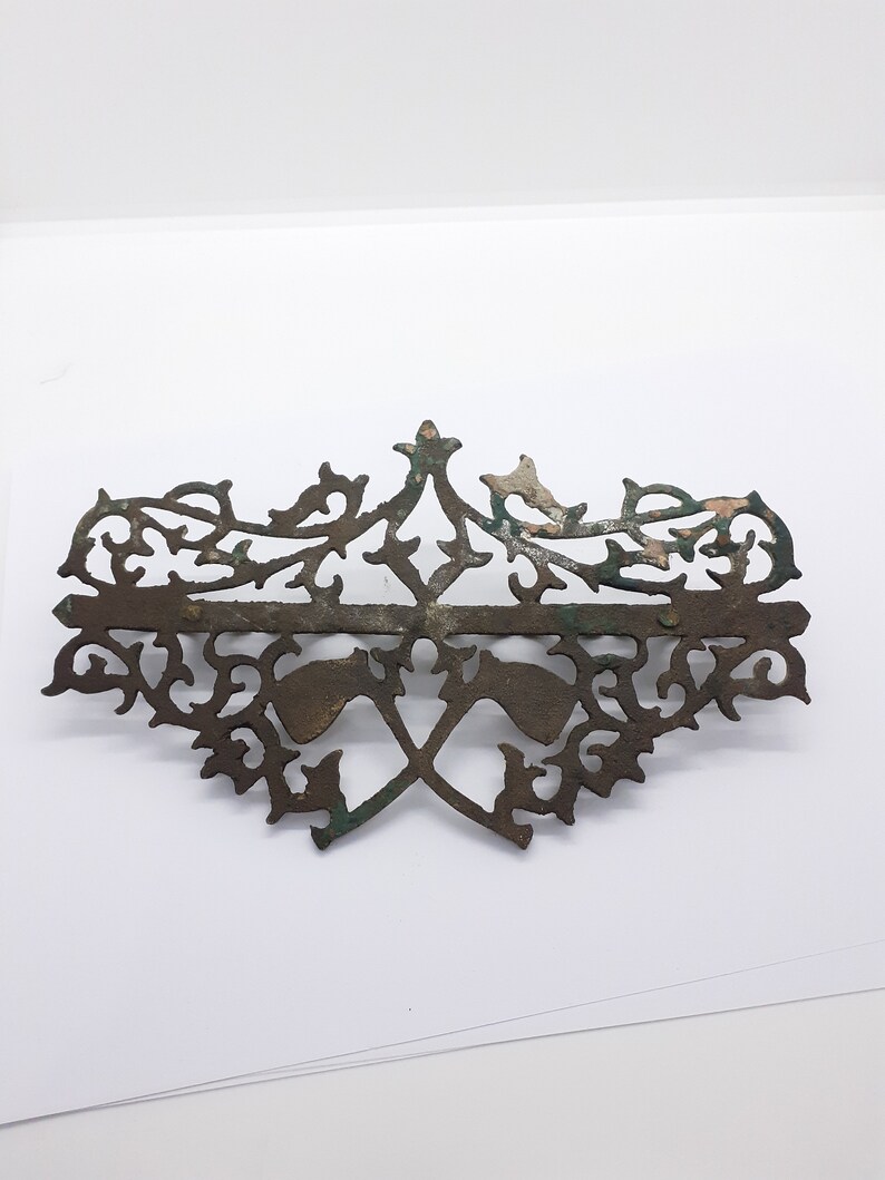 Vintage Solid Brass Pipe Rack. Holds Seven Pipes. the Pipes Are for