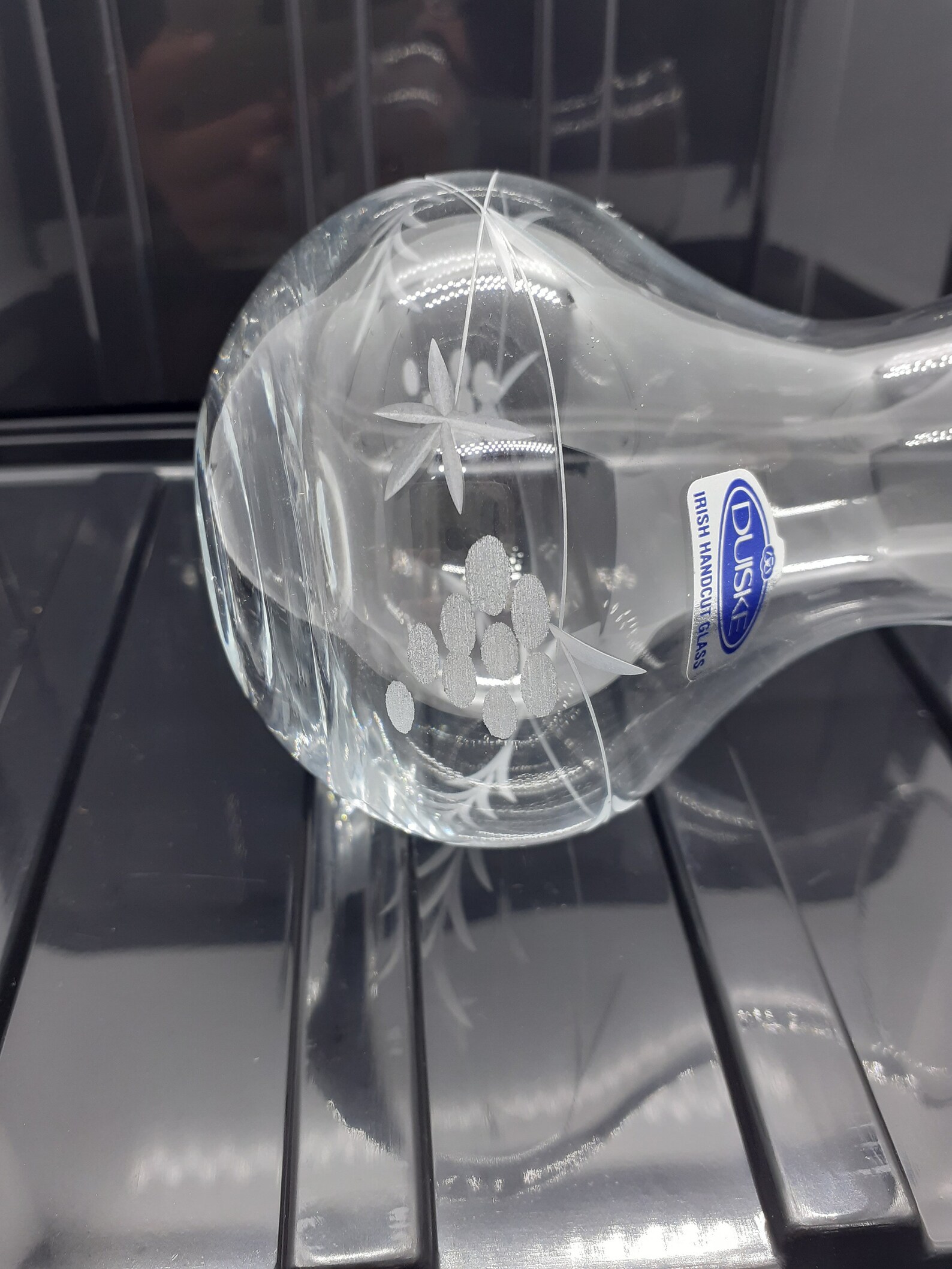 Duiske Irish Handcut Glass Vase Gift Birthday Anniversary Etsy