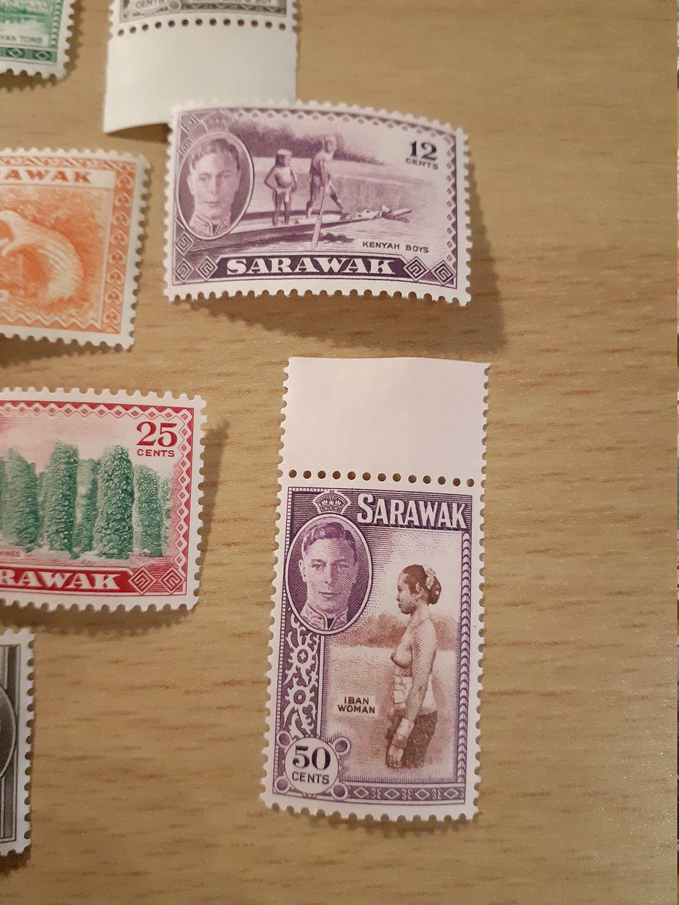 13 1950 Mint Condition Sarawak Stamps S1 kuva