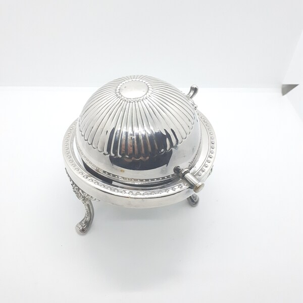 Glass Butter Dish Art Deco Etsy UK