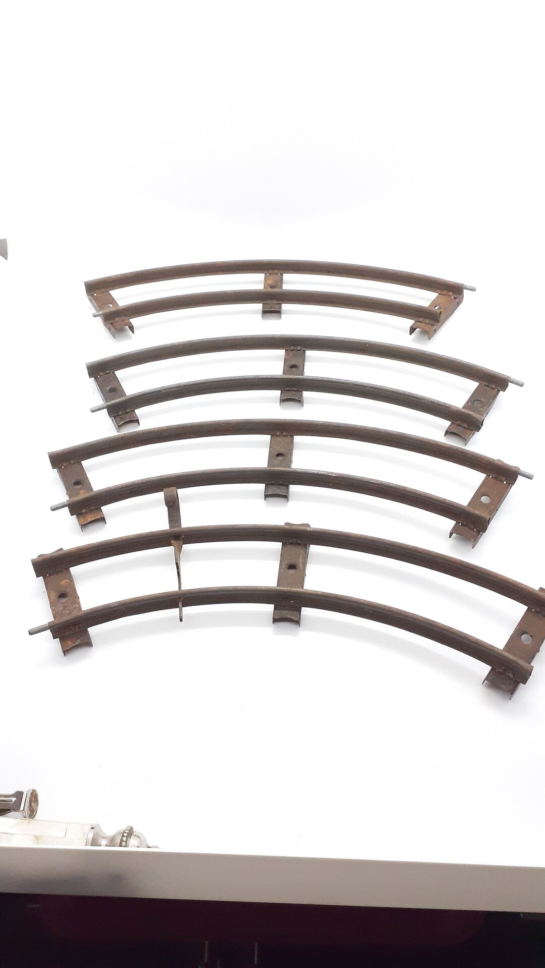 Old Meccano 2/3 Curved Lengths of O Gauge Clockwork Rail Etsy