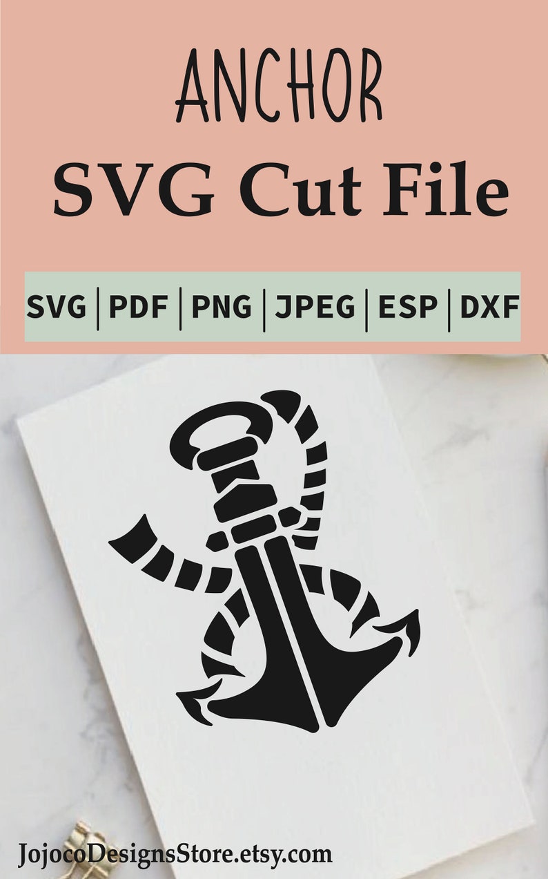 Download Clip Art Anchor Svg Nautical Svg Anchor Clipart Svg Files For Cricut Anchor Cut File Pdf Png Esp Jpeg Dxf Commercial Use Art Collectibles