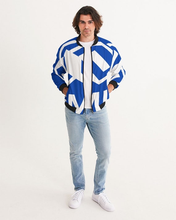 Men s Bomber Jacket baby blue