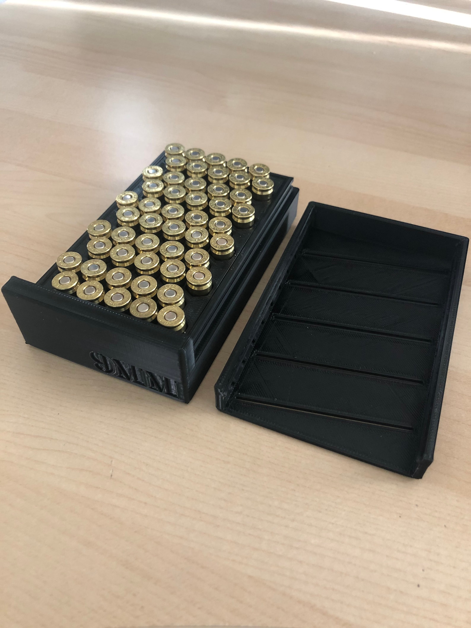 9mm Ammo Box 50 Round Storage Loading Tray 3D Printed Etsy