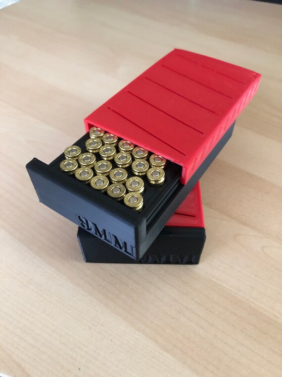 9mm Ammo Box 50 Round Storage Loading Tray 3D Printed Etsy