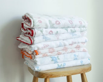 Musselin-Decke aus Bio-Baumwolle - Weiches, atmungsaktives Swaddle für Neugeborene - Ideales Geschenk zur Babyparty