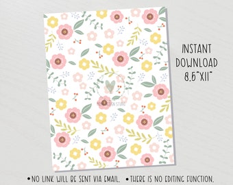 Mother's Day Cookie Box Backer/ Printable Cookie Packaging Background/ Instant download