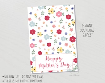 Etichetta per la festa della mamma/ biglietto per mini biscotti per la festa della mamma/ etichetta stampabile/ download immediato