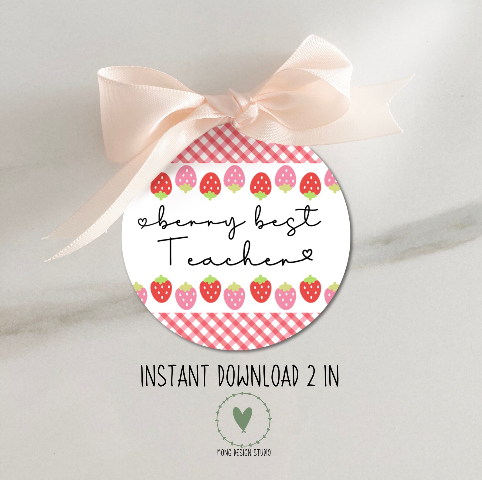 Berry Best Teacher Tags PRINTABLE/ Teacher Appreciation Tag / | Etsy