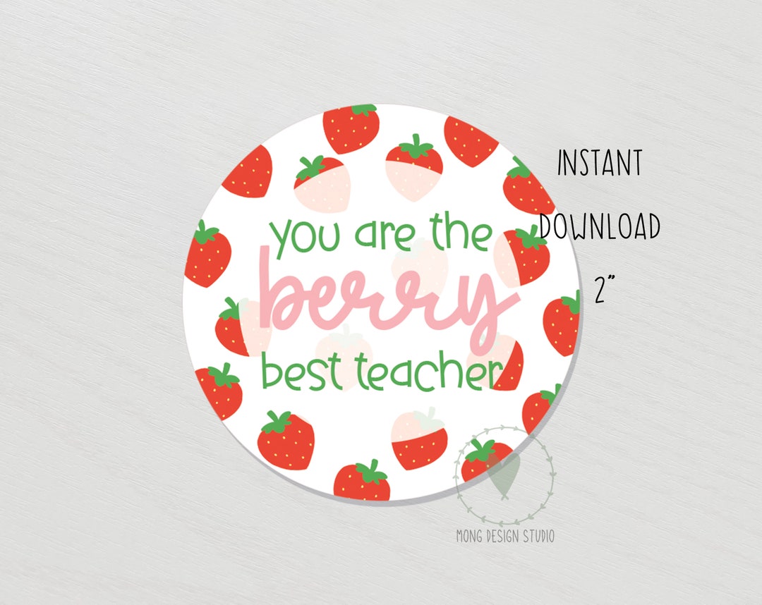 You Are the Berry Best Teacher TAG/ Teacher Appreciation Tag/ - Etsy