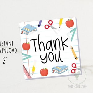 ETIQUETA de agradecimiento al maestro / MAESTRO Gracias Etiqueta de regalo / etiqueta de galleta imprimible / descarga instantánea