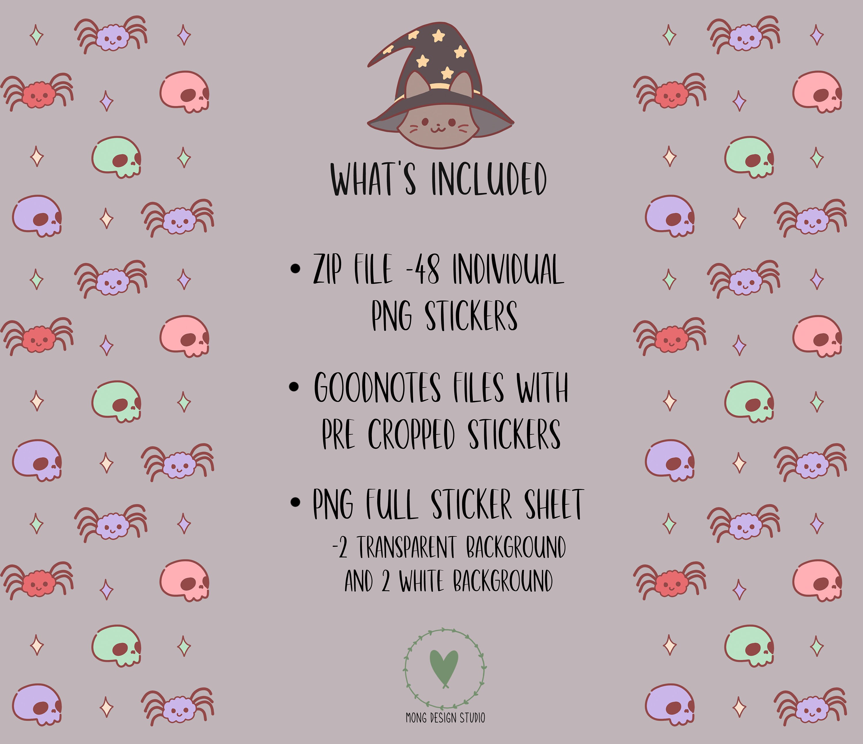 Witch Goodnotes Stickers/digital Stickers/ Witch Digital Etsy