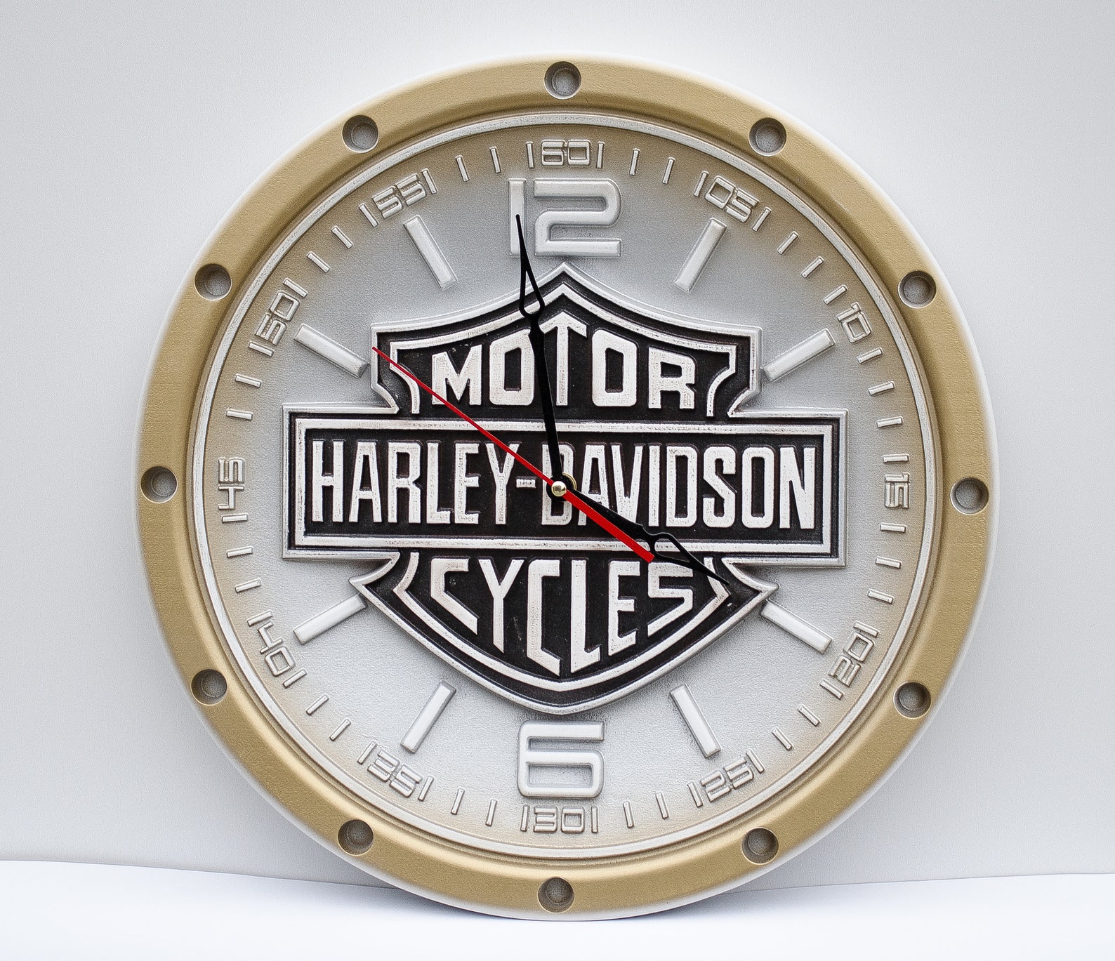 Harley Davidson motorcycle wall clock wood carving Highly Etsy