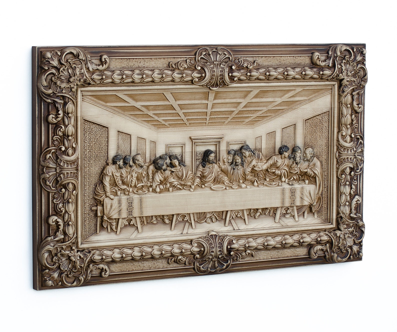 The Last Supper Wood Carving丨jesus Christ's Last Supper Wood Carved丨