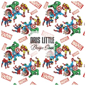 Seamless, file, files, pattern, patterns, digital, super, heroes, hero, white