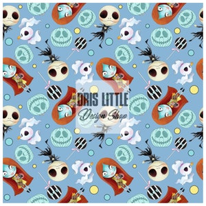 Seamless,file, files, pattern, patterns, digital, nbc, Nightmare, Christmas, blue
