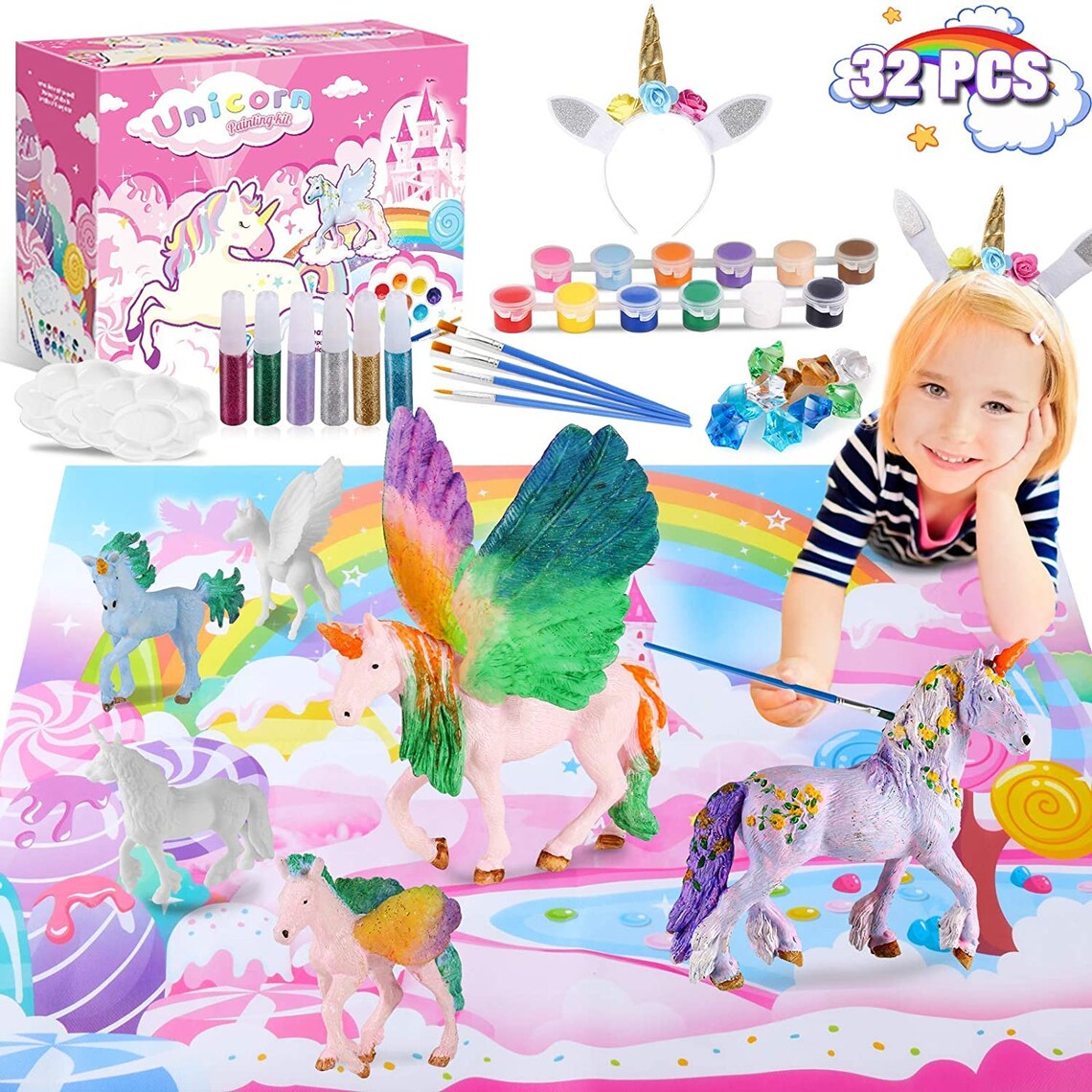 Unicorn Gifts for Girls Toys Kids Unicorn Painting Kit Art Etsy