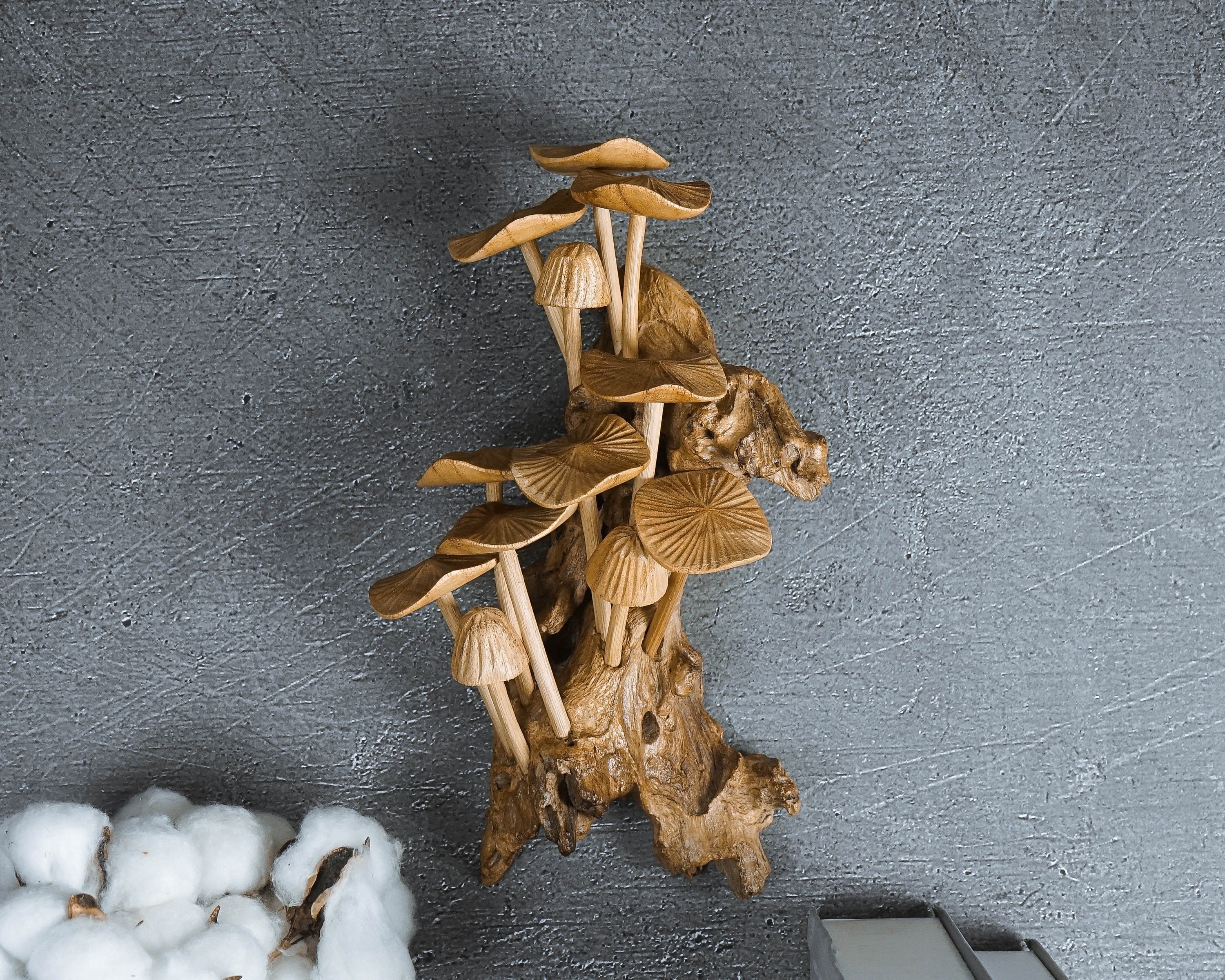 6 Natural Wooden Mushrooms Perfect For Arts Crafts Projects - Temu