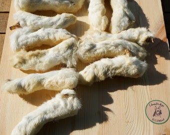 FURRY RABBIT FEET Chews for dogs, 100% natural snack for dog, long lasting snack, healthy toy dogs, odorless chews, gift for obiedence