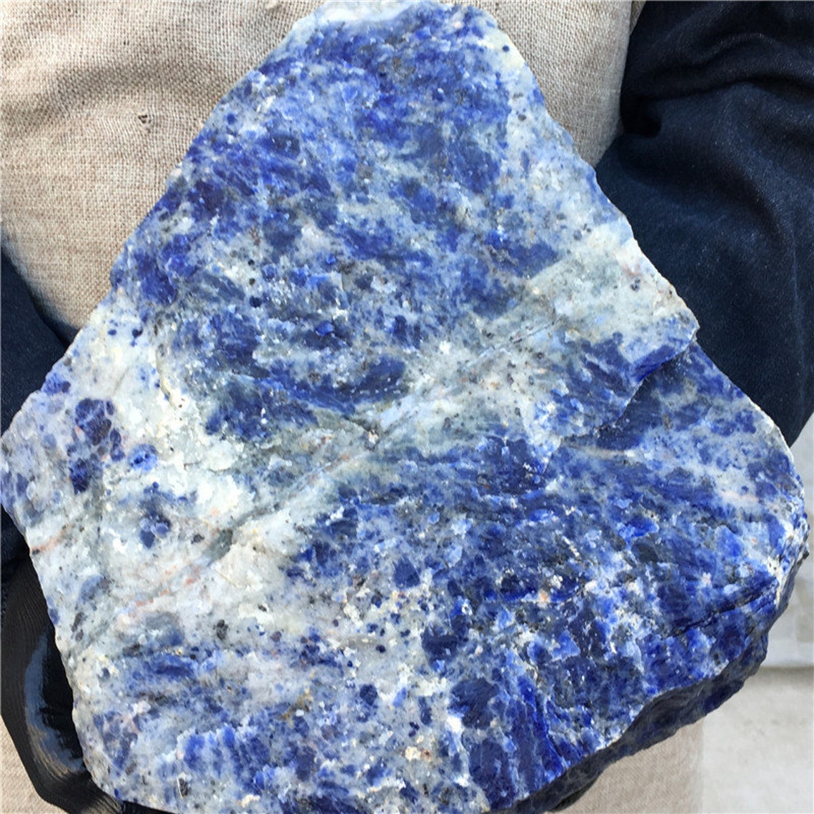 995kg Natural Blue Vein Stone Raw Gemstone Rough Crystal Etsy