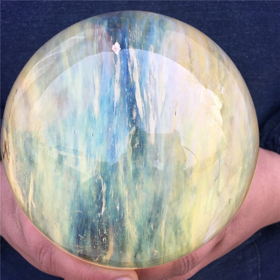 2.82kg Yellow smelting stone ball/ crystal quartz ball/ Etsy