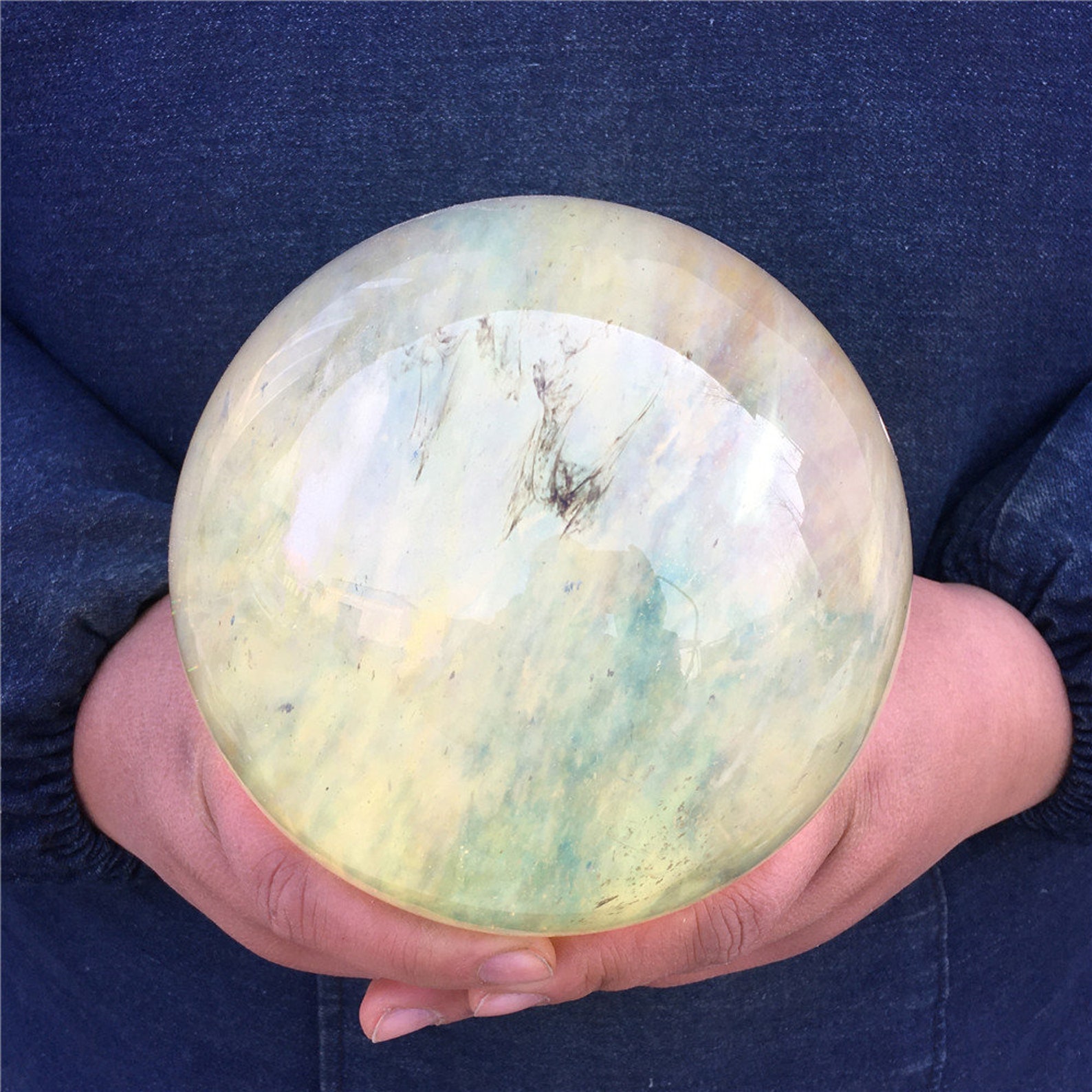 2.82kg Yellow smelting stone ball/ crystal quartz ball/ Etsy