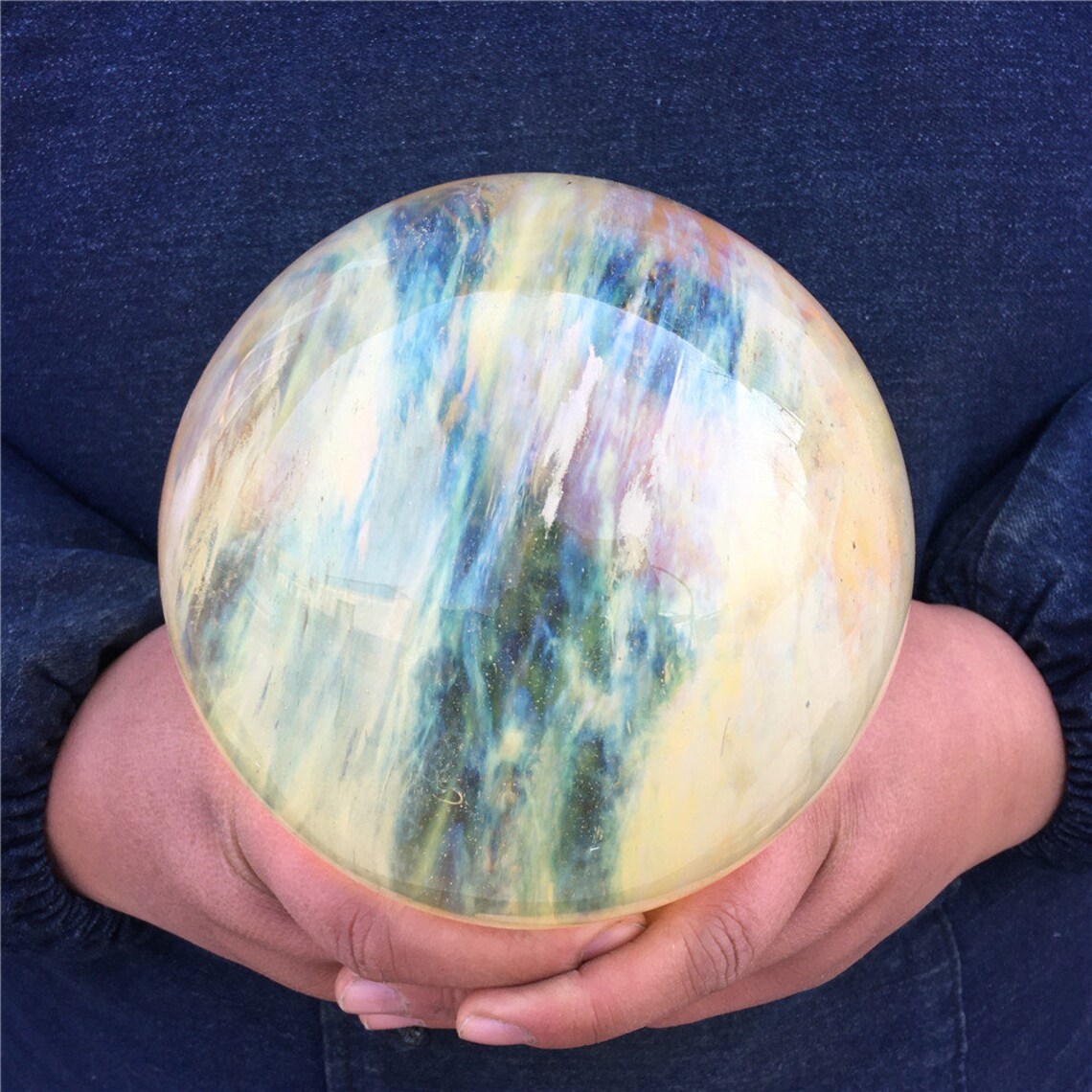 2.82kg Yellow smelting stone ball/ crystal quartz ball/ Etsy