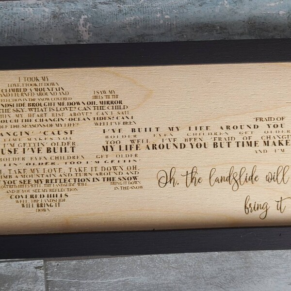 Landslide Lyrics - Etsy