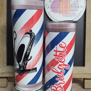 Barber 20 oz. Tumbler with lid & straw