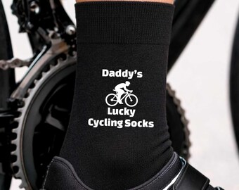 Daddy's Lucky Cycling Socks:  Gift for Bike Riders