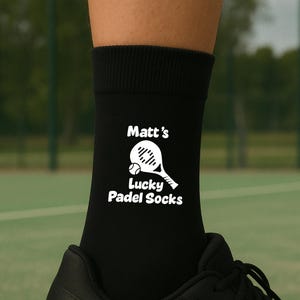 Personalised Lucky Padel Socks:  Gift for Padel Lovers